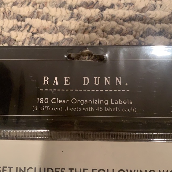 Brand New Rae Dunn Clear Organizing Labels - Picture 5 of 5